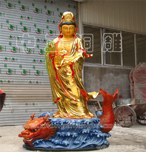 銅滴水觀音像