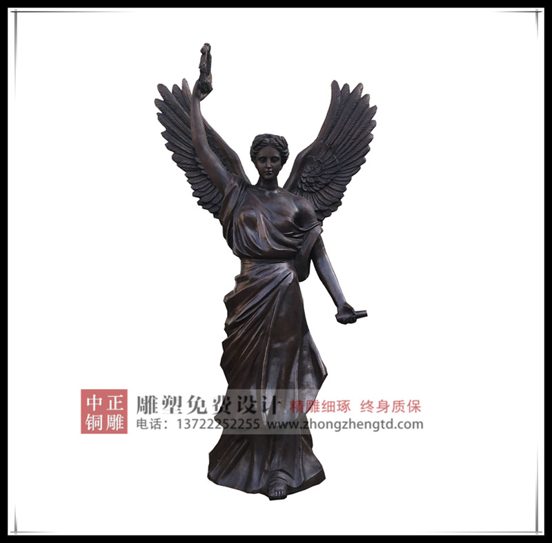 銅雕人物