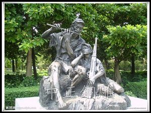 艱苦歲月雕塑