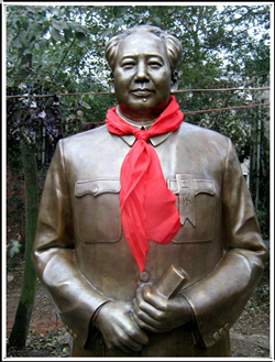 毛主席人物銅雕