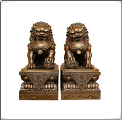 古代的銅獅子