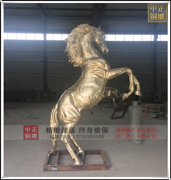 鑄造黃銅雕馬