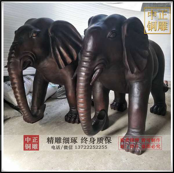 鑄銅大象|銅大象圖片