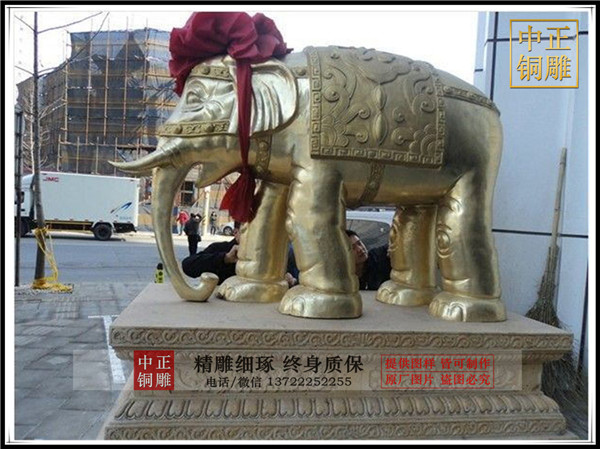 銅大象制作|清代銅大象