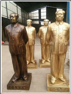 鑄銅毛主席站像