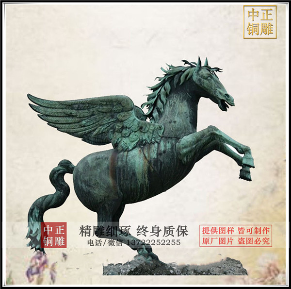 動物雕塑銅馬