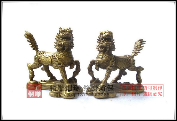 銅麒麟擺件價格
