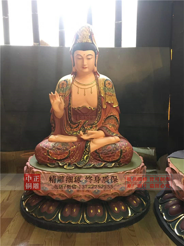 彩繪觀音佛像