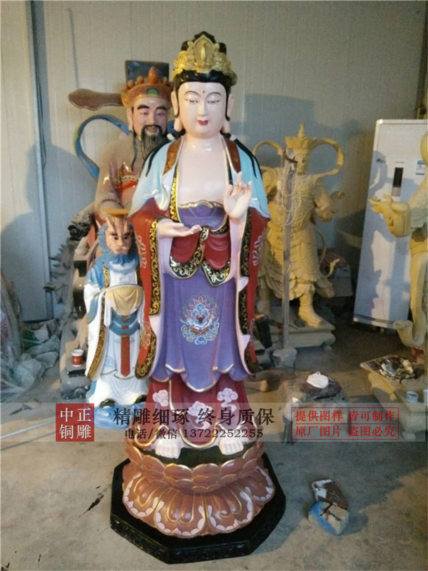 加工觀音雕像
