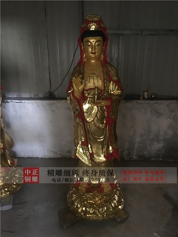 銅雕千手觀音