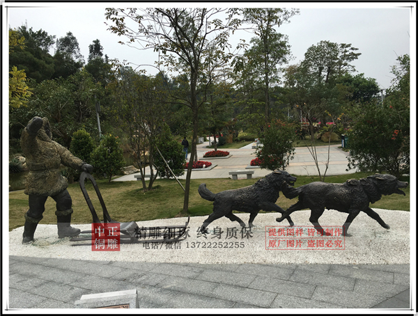 農村人物雕塑