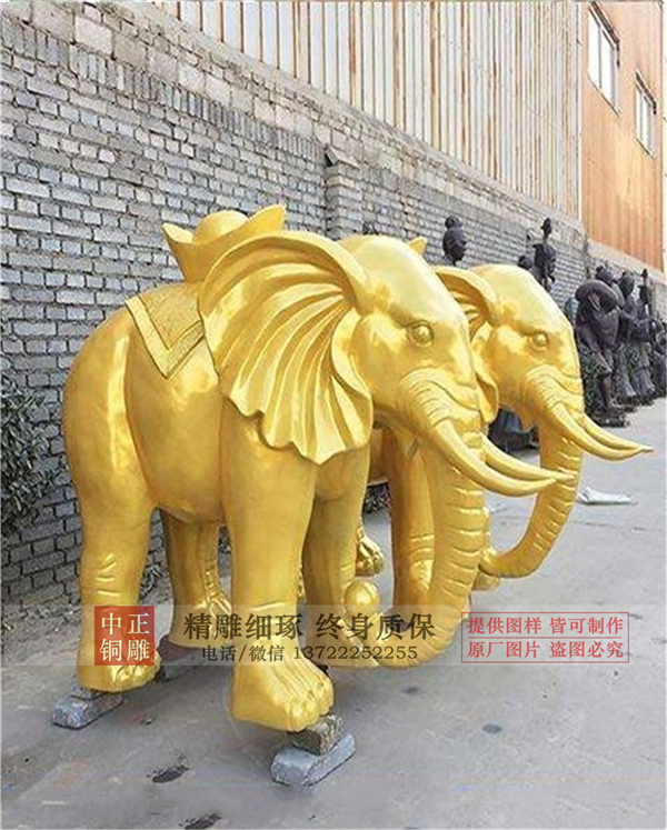 大象銅雕