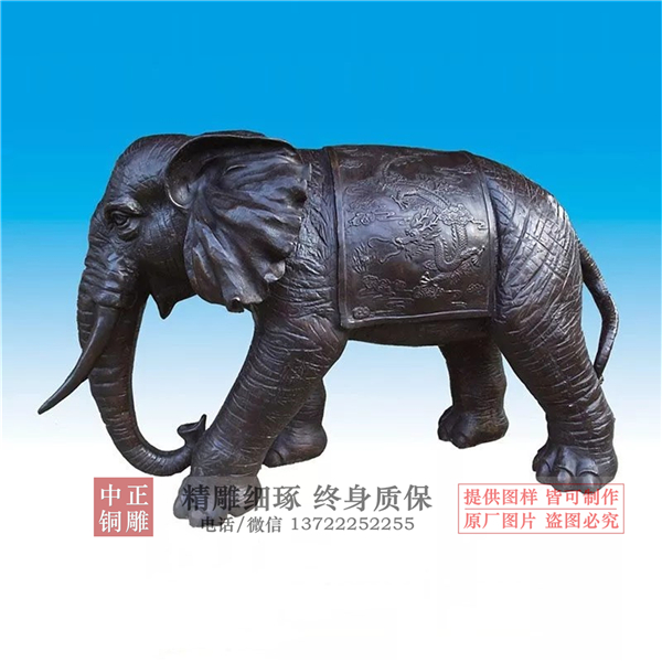 金屬大象擺件
