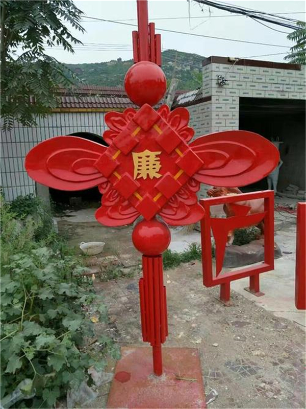 中國結銅雕塑