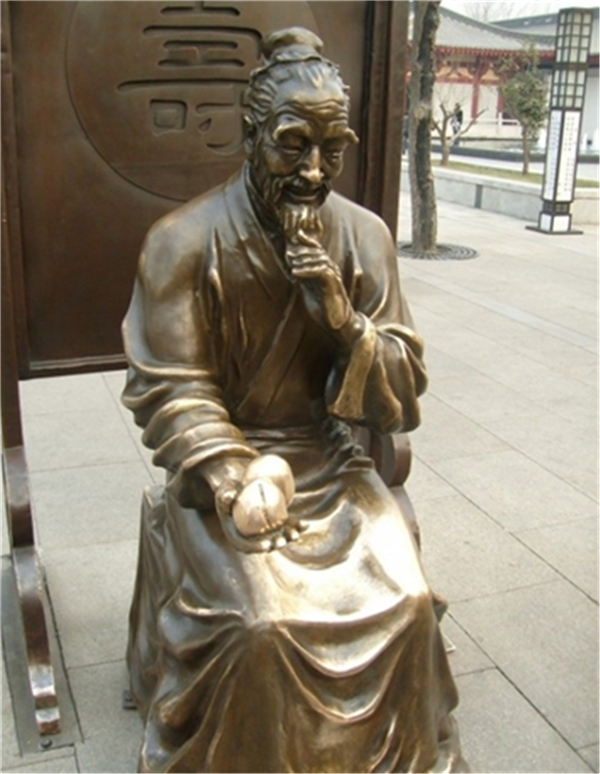 古代過壽雕塑