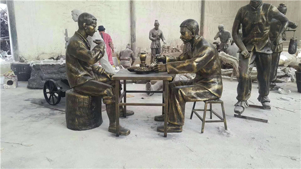古代飲食雕塑