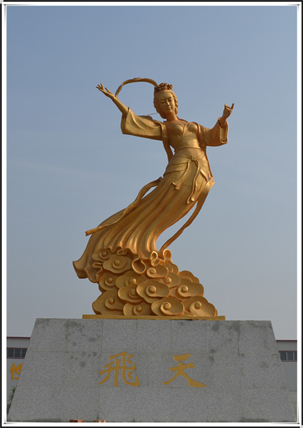 古典美女銅像