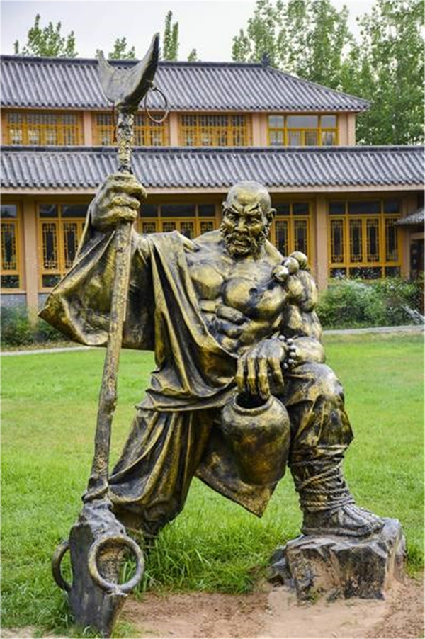 魯智深銅雕塑