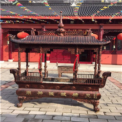 六龍柱香爐