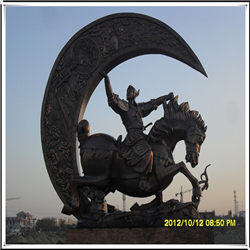 古代將軍銅像|古代騎馬將軍銅雕