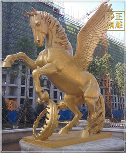 招財銅馬雕塑