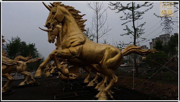 大型公園銅馬鑄造.jpg