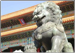 石像銅獅子