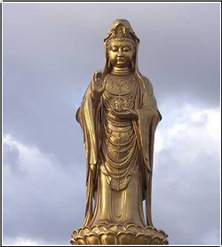 銅觀音雕像