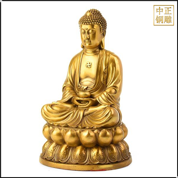 純銅如來擺件