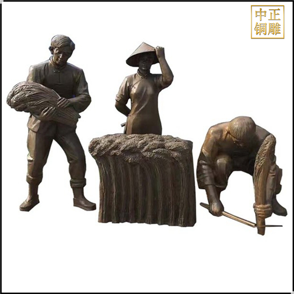農民勞作園林雕塑