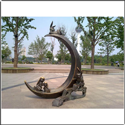 玉兔園林雕塑
