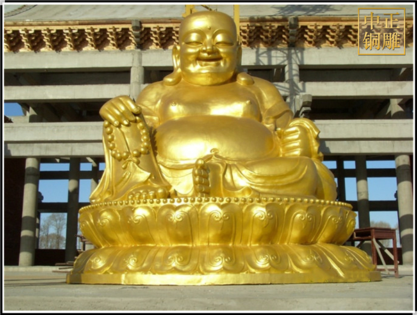 大型鎏金彌勒佛雕塑