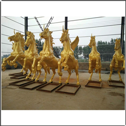 玻璃鋼仿銅馬雕塑