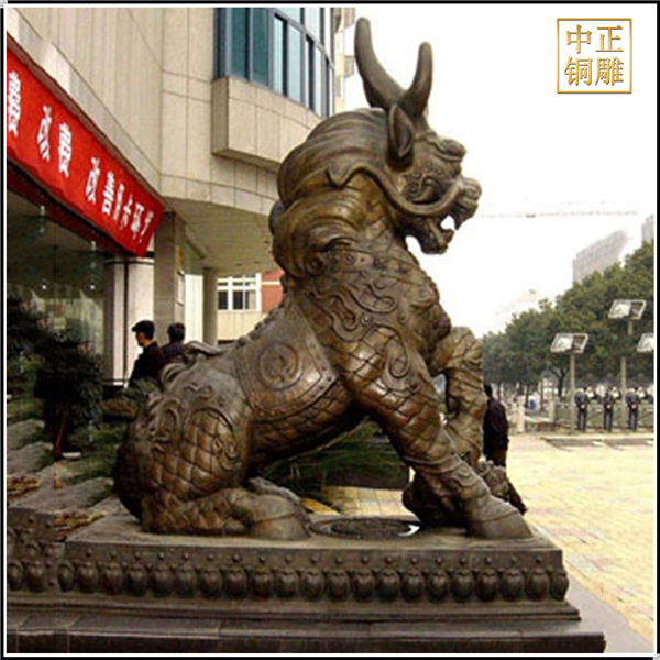 青銅麒麟鑄造
