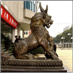 青銅麒麟鑄造