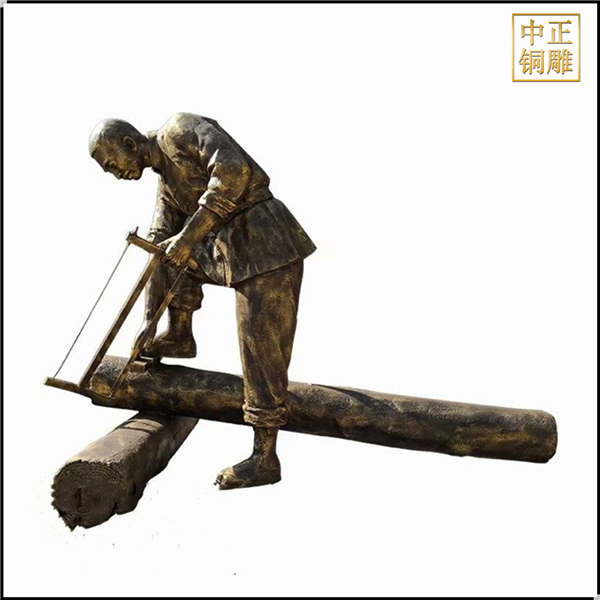 伐木工人銅雕塑鑄造