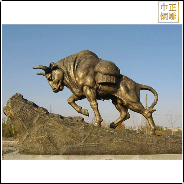 戶(hù)外景觀銅牛雕塑