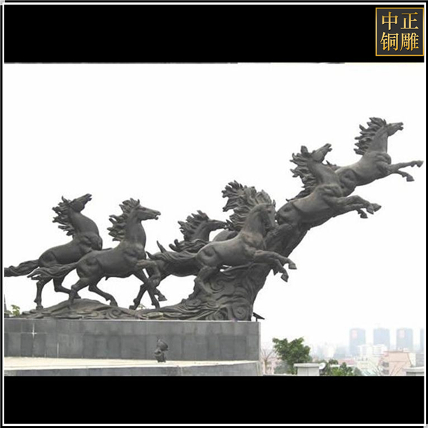 大型城市景觀(guān)銅馬雕塑