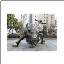 城市廣場(chǎng)銅牛雕塑
