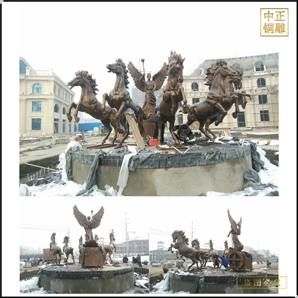 酒店小區(qū)廣場銅馬雕塑擺件