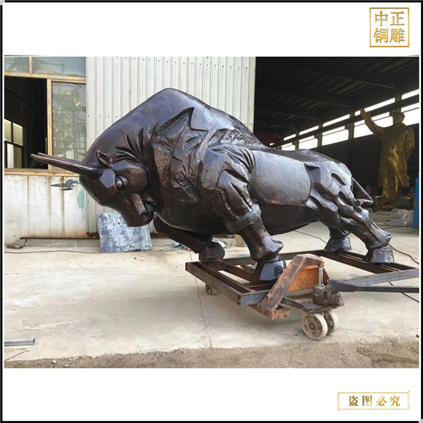 戶外商場牛年吉祥動物雕塑擺件