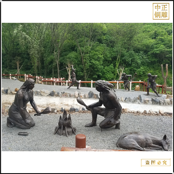 馬壩人景觀銅雕塑制作