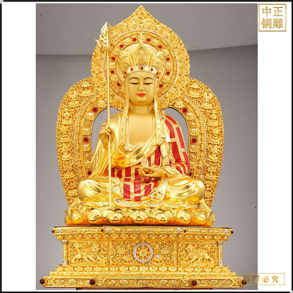 大型生產(chǎn)地藏王銅像