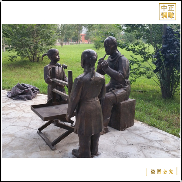 6公園吹糖人銅雕塑鑄造.jpg