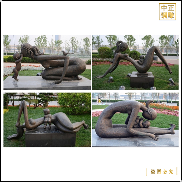 11各種抽象母女銅雕塑.jpg