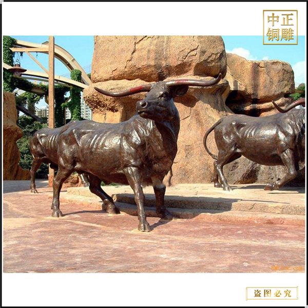 動物園銅牛雕塑