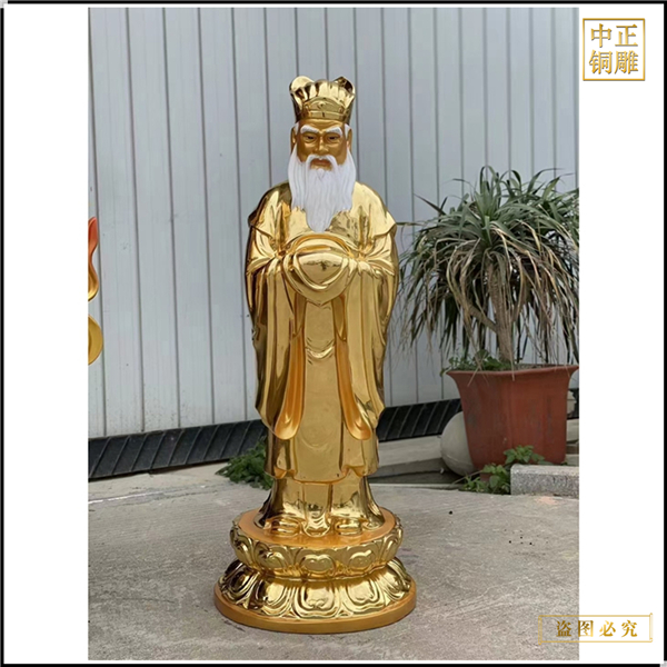 貼金站像佛像
