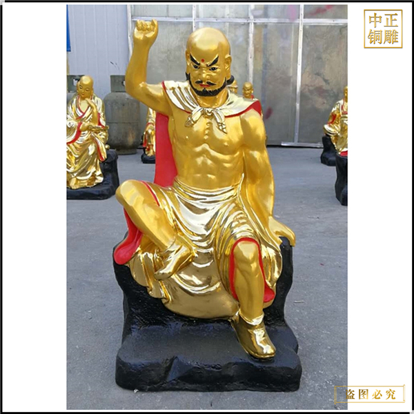 廠家批發1米十八羅漢銅佛像