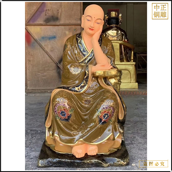 十八羅漢生漆脫胎雕塑