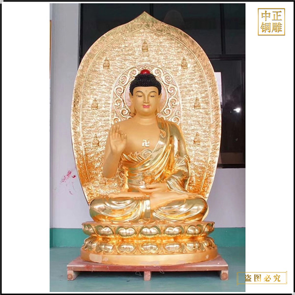 大型鑄銅釋迦牟尼佛像